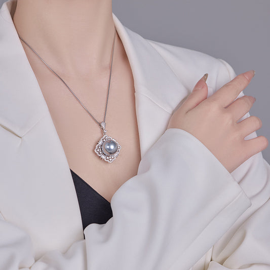 Pearl Lore · Grey Cultured Pearl Princess Necklace