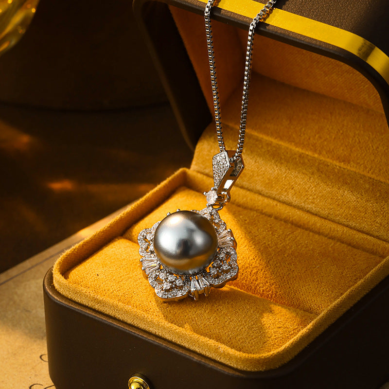 Pearl Lore · Grey Cultured Pearl Princess Necklace